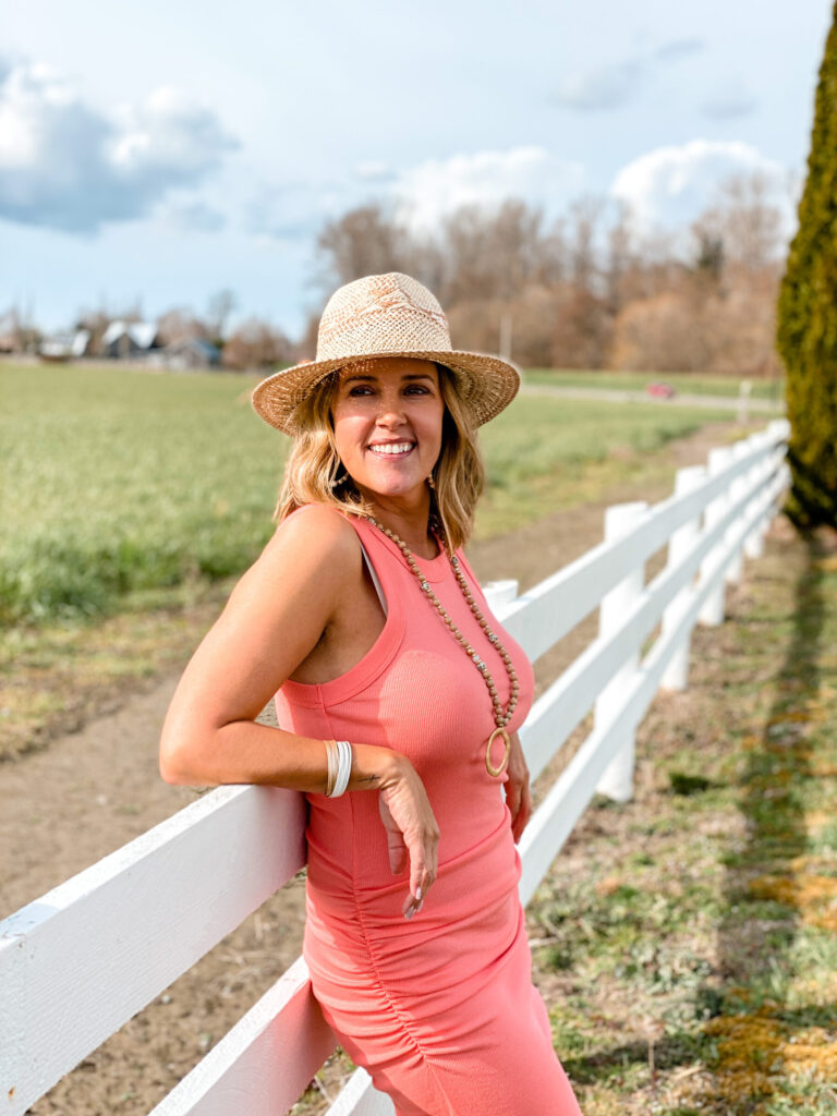 rib dress for spring outfit