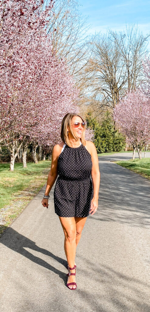 polka dot romper