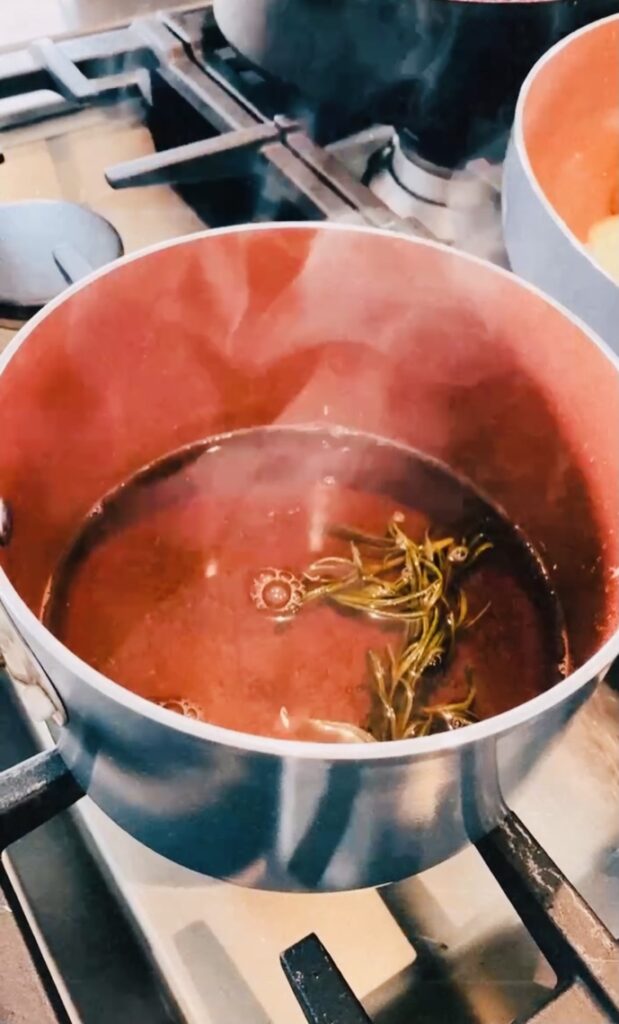 making a brown sugar simple syrup