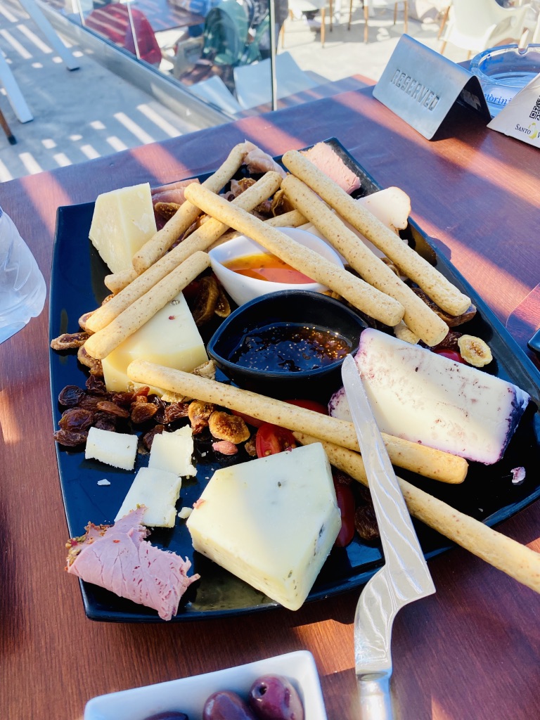 cheese board in greece