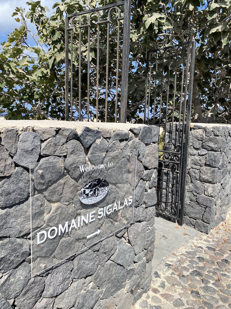 Domaine sigalas winery in greece